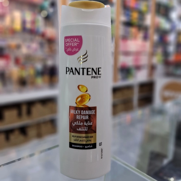 شامپو پنتن قهوه ای اصل مناسب موهای آسیب دیده 400 میل | PANTENE PRO-V MILKY DAMAGE REPAIR Shampoo